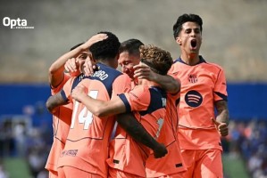 开云网页-巴萨替补本季打入17球冠绝西甲，五大联赛仅次于拜仁的18球